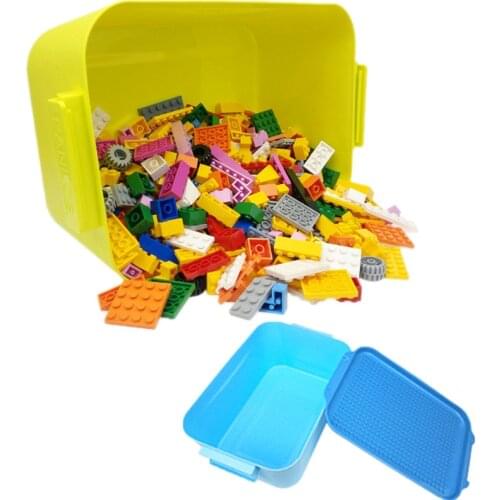 2021 City Classic Bulk Building Blocks Toys Plastic Storage Box Baseplate 1000pcs Juguetes Bloques Para Ninos Kids Boy Xmas Gift