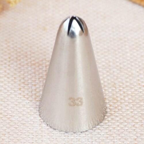 #33 Icing Tip Nozzle Cake Decorating Tips Stainless Steel Icing Fondant Piping Decorating Nozzle Tip Baking & Pastry Tools