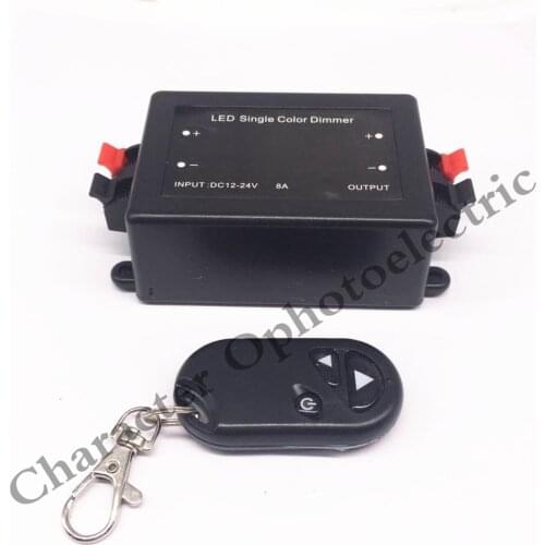 5pcs 3 Key RF Remote Control Wireless LED Single Color Dimmer Switch Controller 12V 24V DC 8A