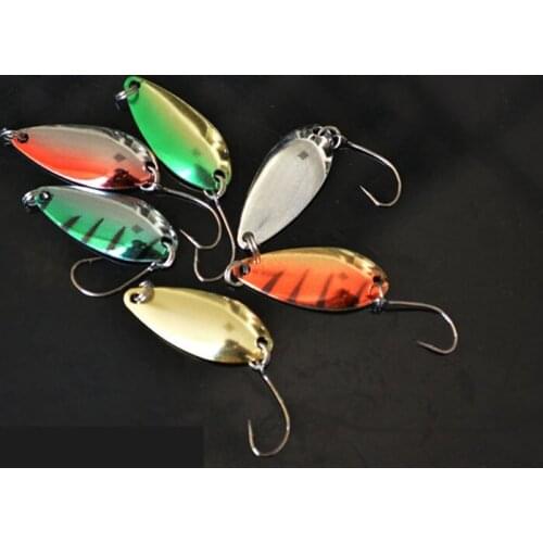 6pcs/lot Anti-Corrosion Bionic Professional Metal FishingLures 31mm/3g Artificial Sequin Lure High Quality Fishing Hard Bait