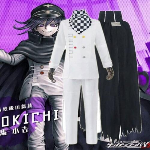 Danganronpa V3 Kokichi Oma Cosplay Costume President Oma Cosplay Cloak and costume Halloween Carnival Party Costumes