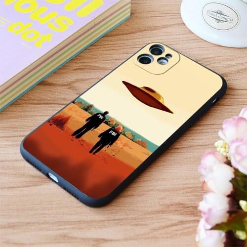 For iPhone The X Files I Want To Believe Fbi Poster Print Soft Matt Apple iPhone Case 6 7 8 11 12 Plus Pro X XR XS MAX SE