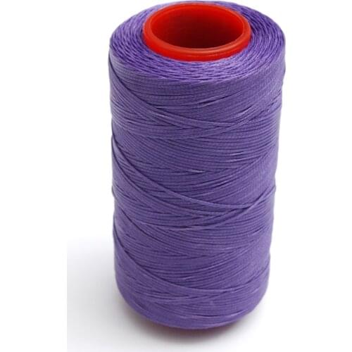 Purple 250 Meter 1mm Flat Waxed Wax Thread Cord Sewing Craft for DIY Leather Hand Stitching 4