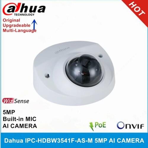 Dahua IPC-HDBW3541F-AS-M 5MP WizSense IP Camera IR 50M IP67 IK10 Built in MIC & SD Card Slot H.265 PoE Network AI Camera