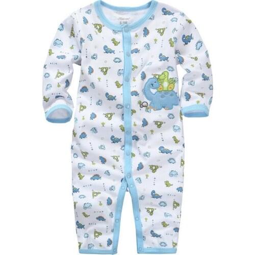 Y346 Long-legged long-sleeved Romper climbing clothes autumn childrens clothing male baby a leotard mother dinosaur pattern