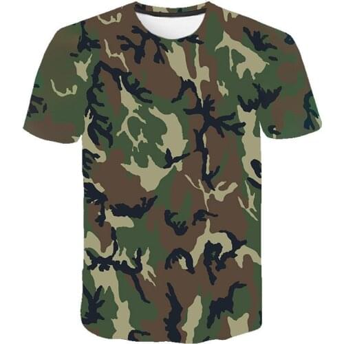 Red gray green camouflage clothing men women 3d print t-shirt short sleeve t-shirt fashion breathable t-shirt size s-6xlClothing