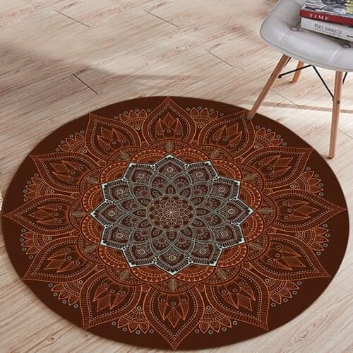 Moroccan Round Carpet Persian Turkish Style Bedroom Coffee Table Floor Mat Nordoc Home Classical Blanket Retro Iranian Rug