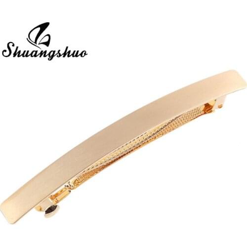 Shuangshuo DIY Wedding Hair Accessories Square Hairpin Flat Mouth Square Hair Clip Word Duckbill Clip Handmade Hair Pins Tiara