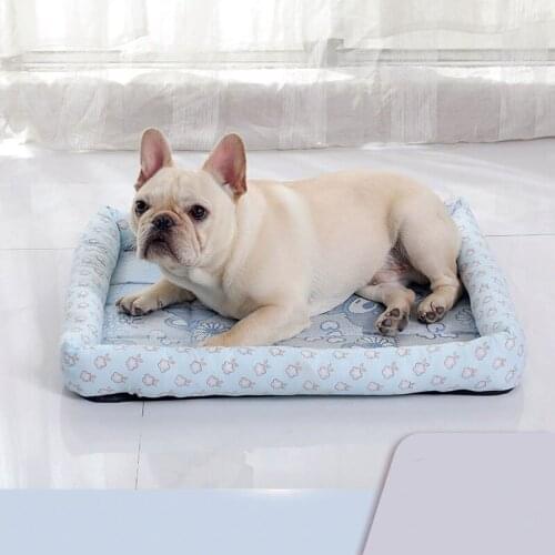 Summer Cool Feeling Dog bed Fashion Dog mat Breathable Household Pet Sofa For Medium And Large Dogs Products Puppies Cat Mat