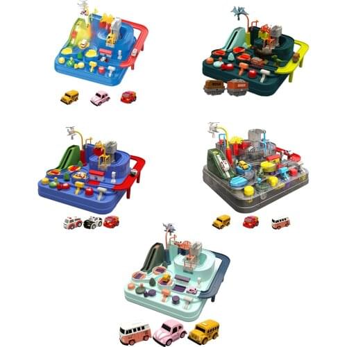 Racing Rail Car Model Adventure Game Mechanical Interactive Toys for Kids