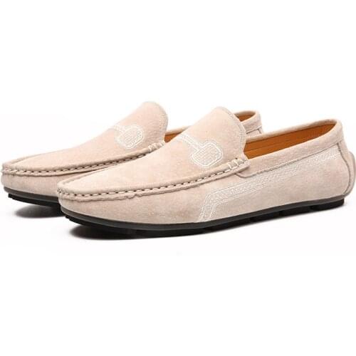Mazefeng Brand Fashion Summer Style Soft Moccasins Men Loafers High Quality Flock Shoes Men Flats Gommino Driving Shoes Size 48