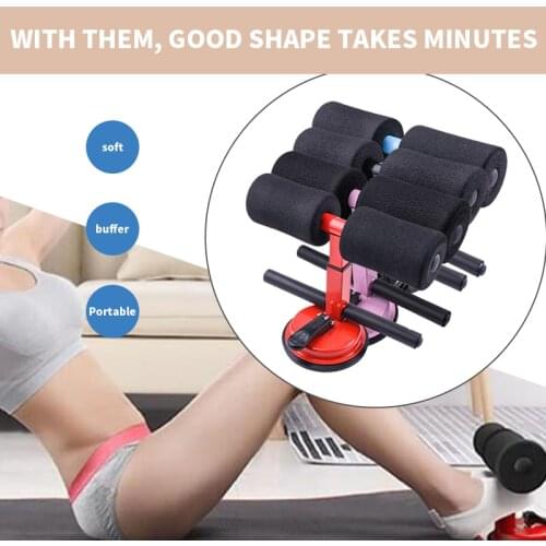 Double Poles Sit Up Equipment with Suction Cup Sit-up Home Trainer Gym Equipment Fitness Men & Women Bodybuilding Muscle Workout