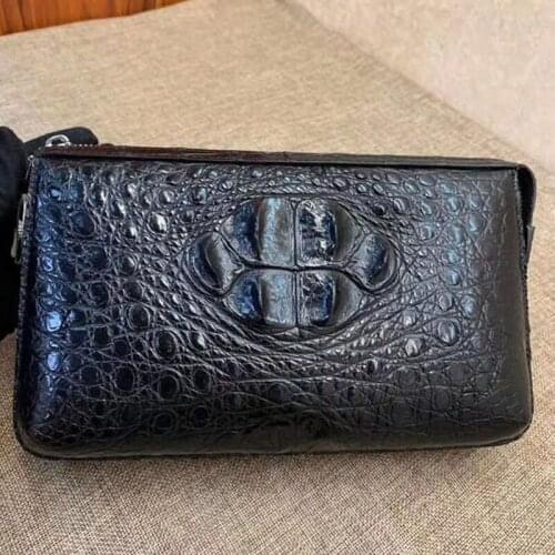 YL0055 Crocodile Quality Real Leather Luxury Wallet Men Famous Brands High Quality Fashionable Mens Bag