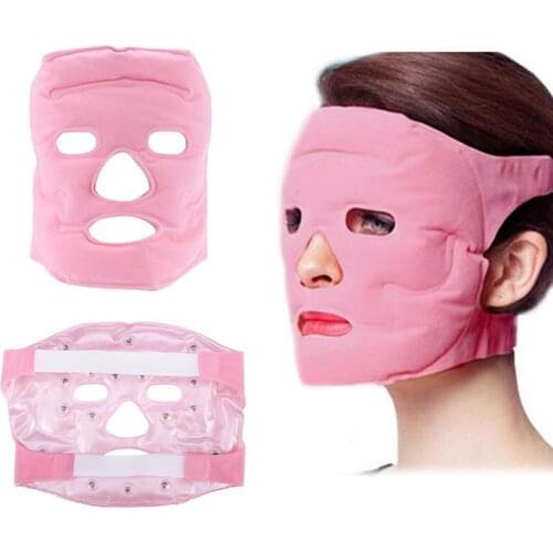 Ice Heat gel Mask Tourmaline with Acupoint Massage Magnets For Face Hot and cold mask Firm skin Eliminate eye bags Skin care
