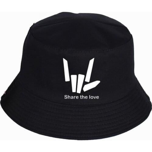 Men and women Share The Love Panama Bucket Hat High Quality Cap Summer Sport Cap Sun Visor Fishing Casual Solid Color Hats
