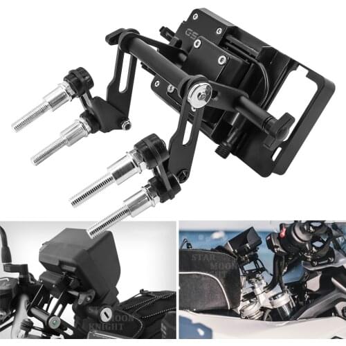 For BMW R1200R R1200RS R1250R R1250RS LC Motorcycle Adjustable Extend handlebar mobile phone Navigation bracket USB phone chargi