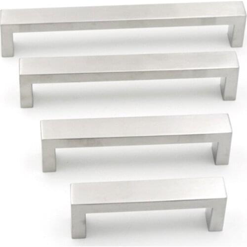 Kichen Cabinet Drawer Handles Knobs Brushed Nickel 2"~11.3"Bathroom Cabinet Door Handles Furniture Office Desk Drawer Pulls