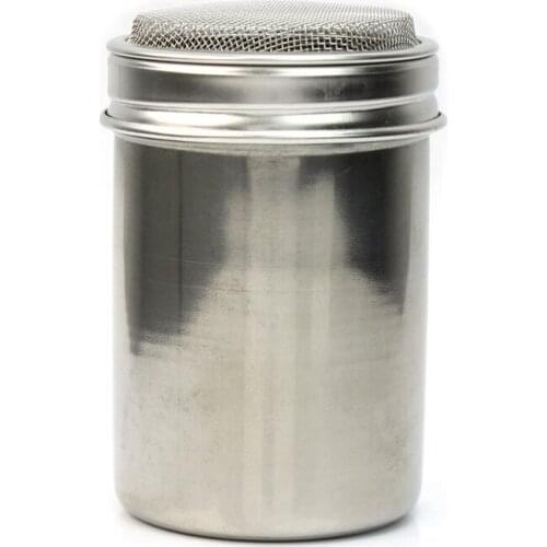 Silver Stainless Steel Mesh Tube Type Dusters Dusting Salt Shaker Spice Jar