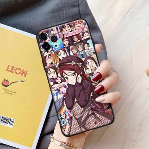 Love Live Sunshine Riko Sakurauichi Silicone for IPhone Se 6 6s 7 8 Plus X XR XS 11 12 Mini Pro Max Glass Phone Case Cover Shell