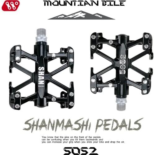 SMS Bicycle Pedal Magnesium Alloy MTB Road Bike Lightweight DU Sealed Bearing Racing Anti-slip Wide Comfort Flat Cycling Pedals