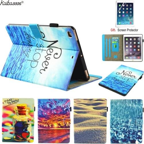 KAIBASSCE Stylish Painted Tablet Case for iPad Air 1 2 9.7 inch 2017 2018 Marble Pattern Soft Case For iPad Mini 4 5 7.9 inch