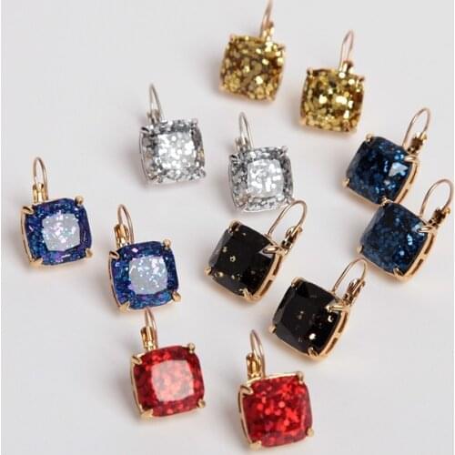 Vintage Women Earring Korean Fashion Colorful Resin Aros For Charm Lady Luxury Gift Accessories Stud Earring Pendant Jewelry