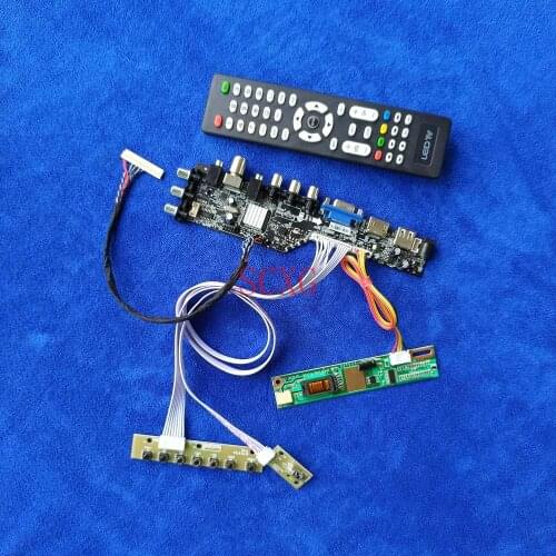 LCD matrix drive board 1280*768 HDMI-compatible USB VGA KIT LVDS 30 Pin Fit B131EW01/QD13WL01/QD13WL02 DVB Signal Digital 1-CCFL