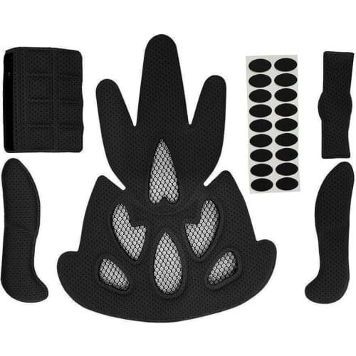 1Set Universal Bike/Motorcycle Helmet Inner Padding Kit Set Pads Replacement Bicycle Pad Net Lining Sponge Insect with Helm O0Y8