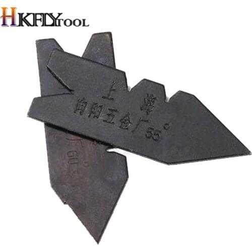 2pcs/ set 60 degree 55 degree Inch Metric Screw Thread Pitch Gauge Center Gauge Measuring Tool
