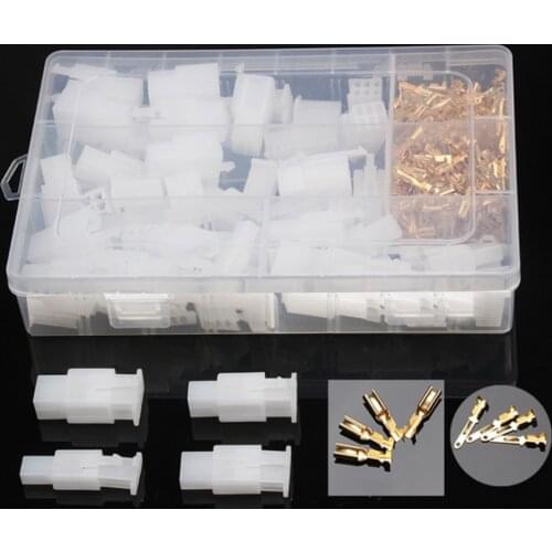 380Pcs 2.8mm 2 3 4 6 Pin WireTerminal Connector Car Motorcycle Electrical Fixed Hook Male Female Terminals