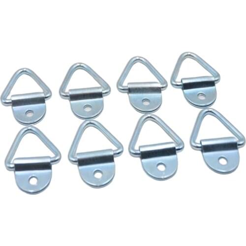 8 Pieces Cargo Tie-Down Anchors Steel V- Bolt On Trailer Rope Bolt On Load