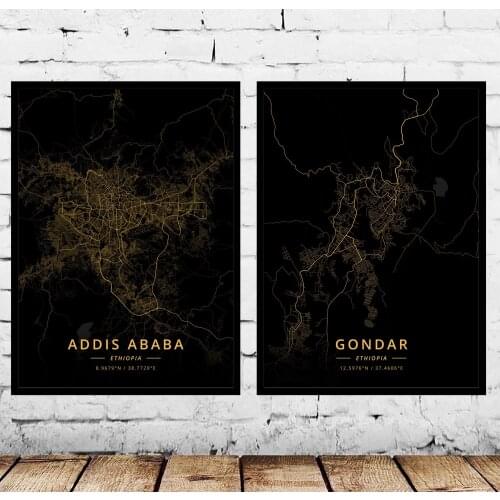 Addis Ababa Gondar Ethiopia Poster