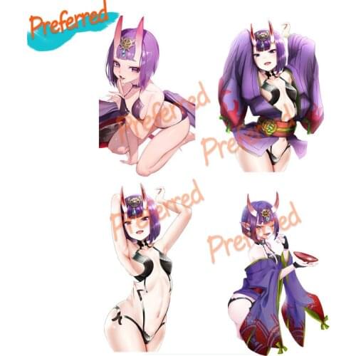 Anime Beautiful Girl Vinyl Car Sticker Shuten Douji for Fate Grand Order Figure Decal Die-Cut Waterproof PVC