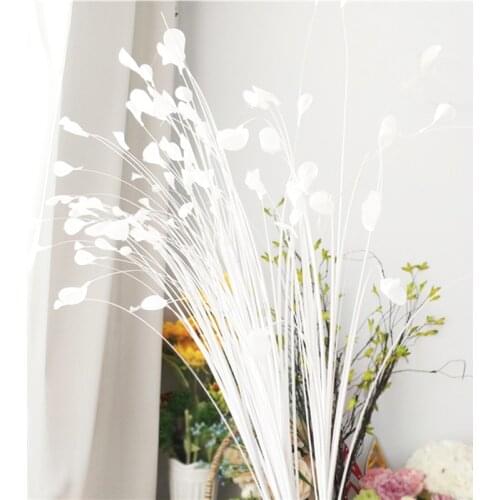 White Artificial Flower Simulation Peacock Grass Bouquet Wedding Party Stage Garden Festival Decoration Props Arrangement Floral