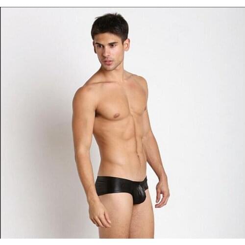 Free shipping--Wild temptation -Leather mens sense of visual impact mens underwear passion underwear