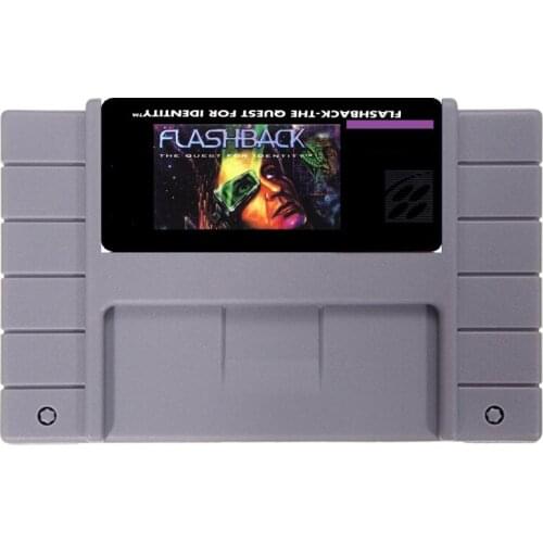 Flashback 16 bit NTSC Big Gray Game Card For USA Version Game Player