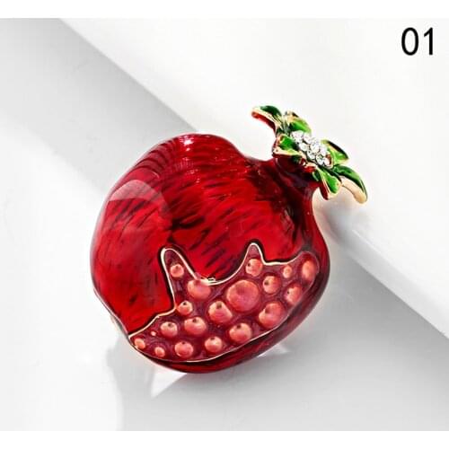 Fashion Enamel Fruit Umbrella Dragonfly Tree Sunflower Brooch Pin Rhinestone Badge Women Wedding Bride Party Jewelry