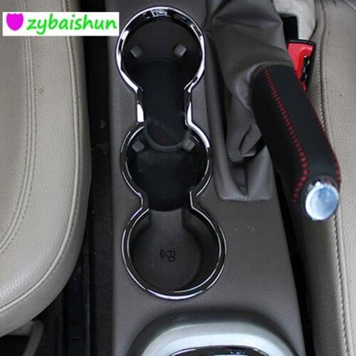 ABS Chrome Interior Car Styling Water Cup Holder Decoration Box ring Light Bar Accessories for BUICK EXCELLE OPEL