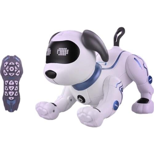 K16A Electronic Animal Pets RC Robot Dog Voice Remote Control Toys Music Song Toy For Kids RC Toys Birthday Gift