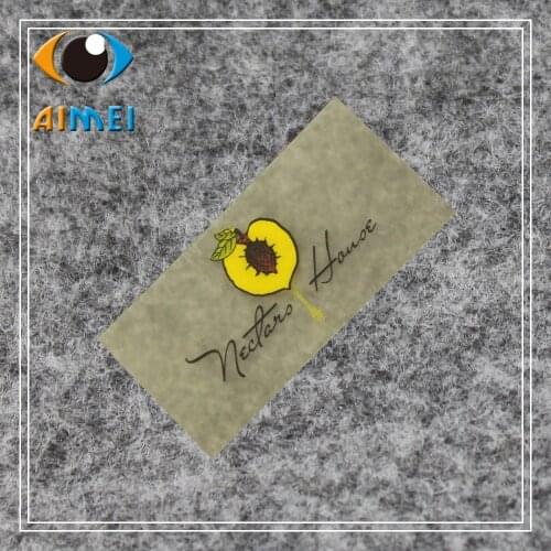 Custom Clear Rubber Clothing Labels For Jacket Heat Transfer Tpu Tags Customized Eva Sewing Label For Child Garment Plastic Tag