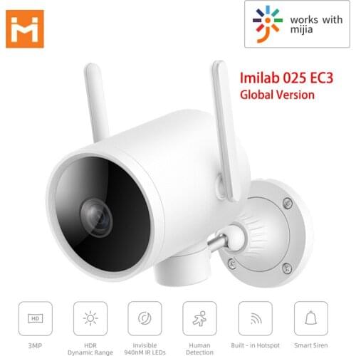 Global Version Imilab Smart Camera 025 EC3 2K HD IP66 Mijia App AI Human Detection Night Vision 940nM IRLEDs Wireless