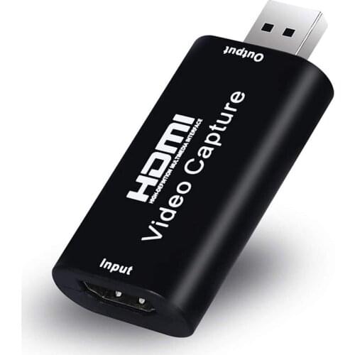 HD Capture Card,4K HDMI Pass-Through USB2.0 1080P Game Audio and Video Recording Board, Suitable for PS4 OBS YouTub
