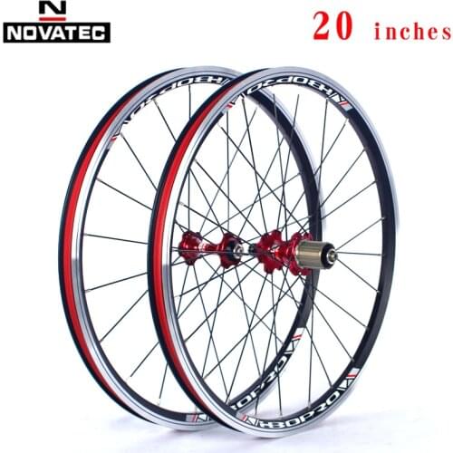 Bicycle Wheelset 20inch Novatec A271/F372SB V brake 451 406 4bearing 7-11speed 20 24H Aluminum alloy Folding wheels With QR