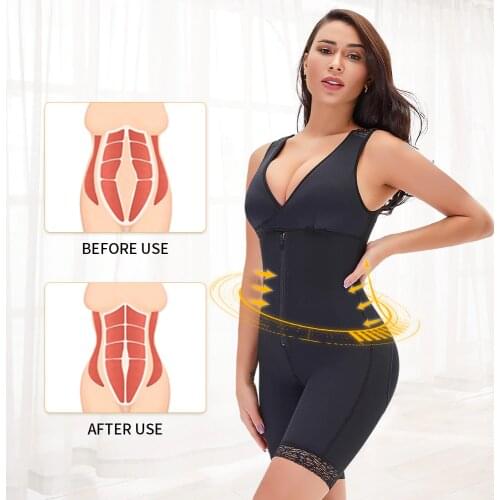 Fajas Womens Binders and Shapers Waist Trainer Corset Butt Lifter Slimming Underwear Bodyshaper Lingerie Modeling Strap Tummy