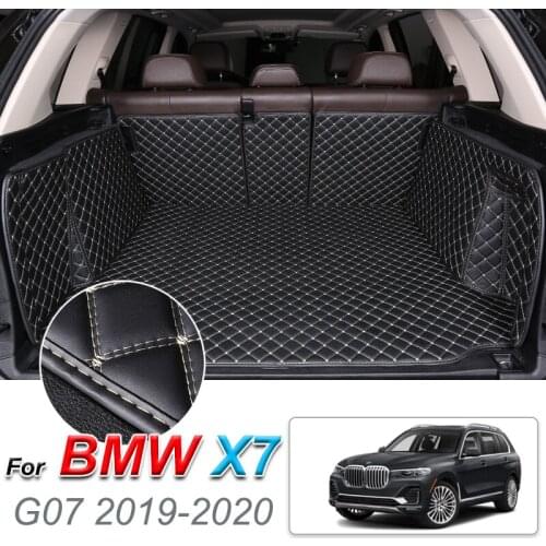 The Trunk Cargo Leather Liner Car Trunk Mat Cargo Compartment Floor Carpet Mud Kick For BMW X7 G07 2019-2020