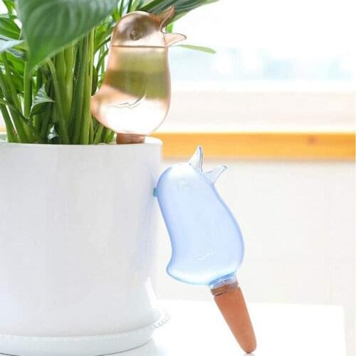 Fashion Plastic Bird Auto Drip Irrigation Equipment Automatic Watering Spike Plants Flower Indoor Household Waterers Bottle Drip