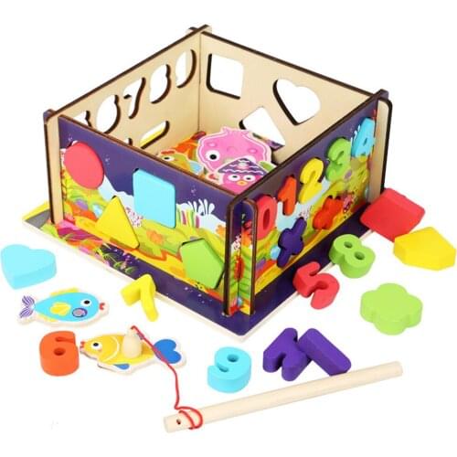 Number Shape Sorter Toy Geometric Puzzle Blocks Matching Sorting Learning And Educational Toys For Toddlers Kids D50