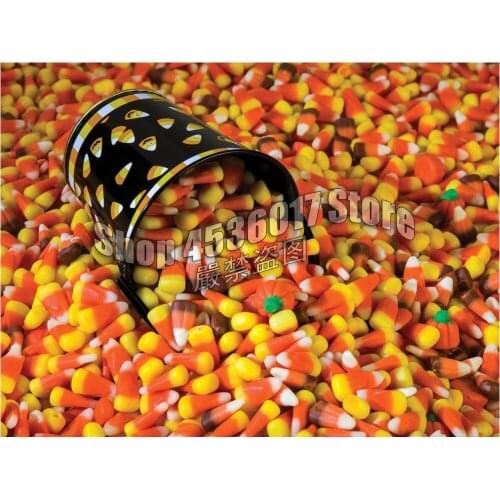 Full 5D DIY Diamond Painting Candy Corn Embroidery Cross Stitch Rhinestone Mosaic Fall Halloween Painting Home Decor Gift