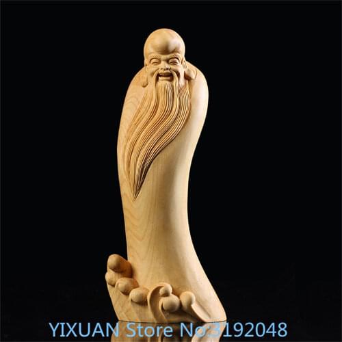 Tallado de boj artesanías decoración del hogar nueva y antigua longevidad