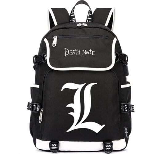 Death Note Printing Anime Casual Backpack Laptop Bolsas Mochila Feminina Large Men Women Schoolbag Travel Bag School Backpacks